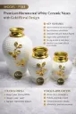Premium white ceramic vases with gold accents.webp