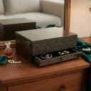 P3 Luxury Handcrafted Keepsake Organizer with Intricate Floral Pattern and Velvet Lining