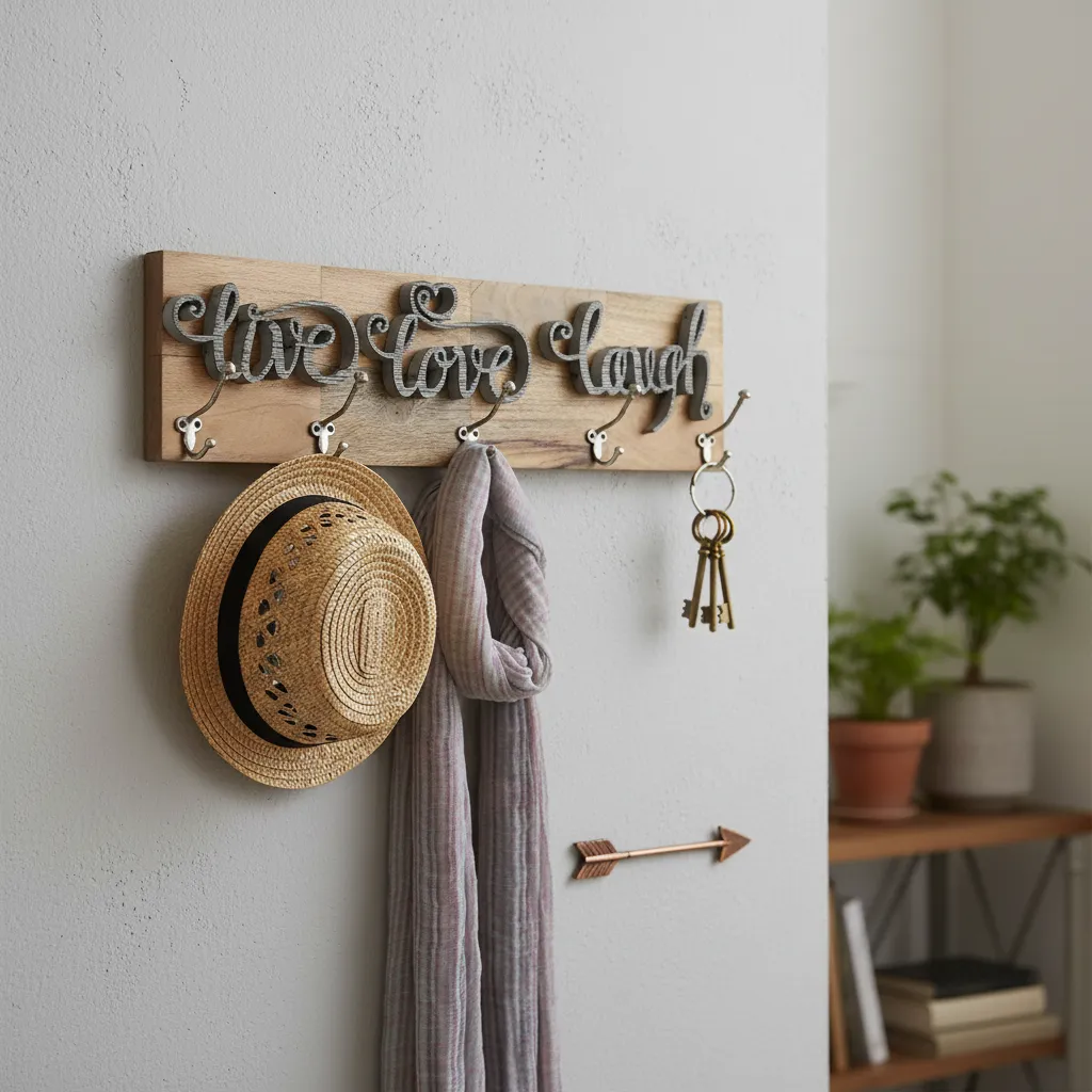 P6 Modern Primitive Decorative Rack for Towels & Bags