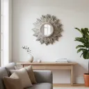 P4 Premium MDF Carved Frame Decorative Mirror