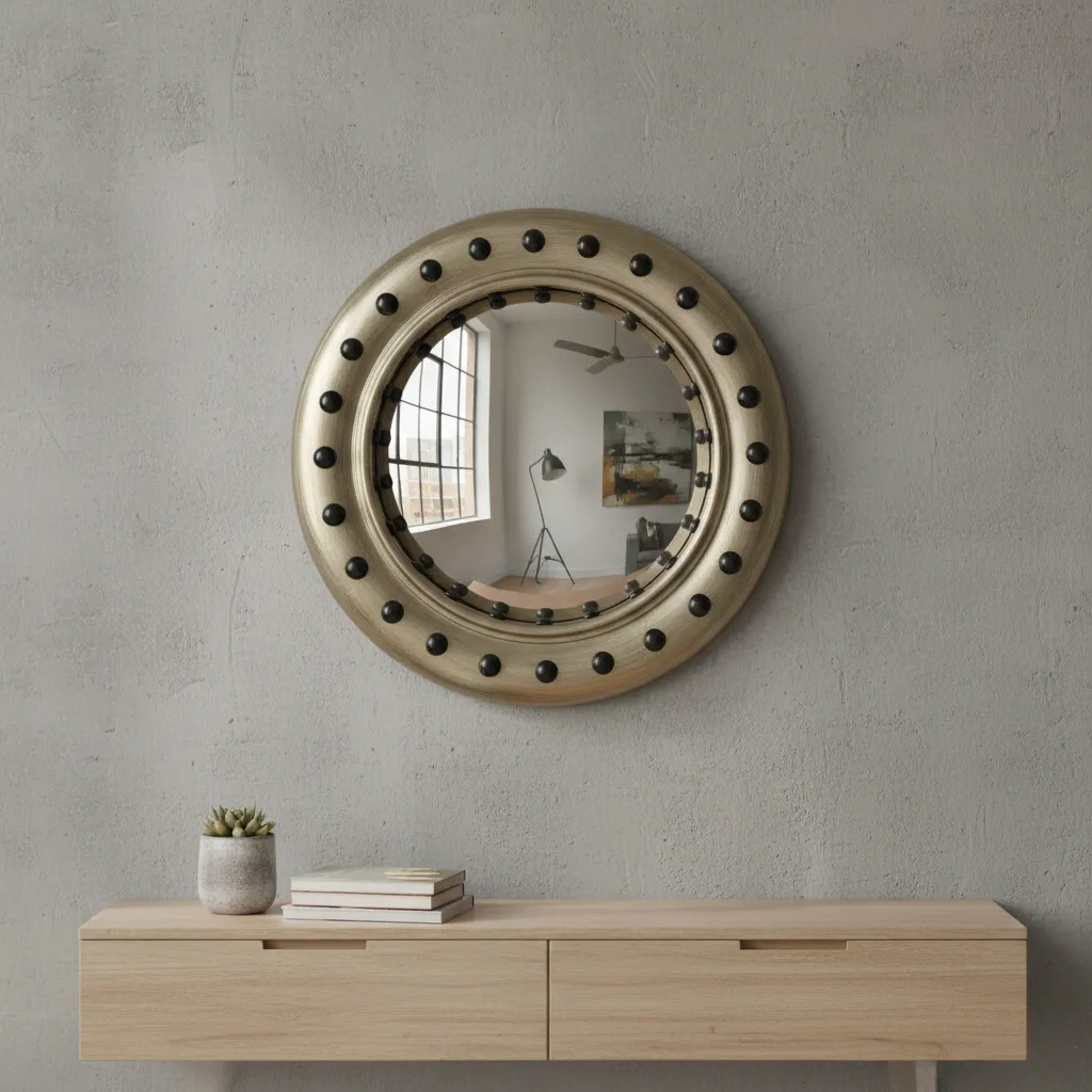 The Navigator’s Oversized Porthole Mirror – Architectural Copper Finish