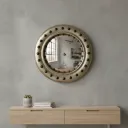 The Navigator’s Oversized Porthole Mirror – Architectural Copper Finish