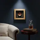 P3 Premium Wood Shadow Box Wall Art - 14x14 Metallic Home Decor