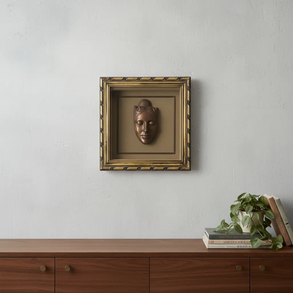 P17 Luxury Vertical Sword Display Shadow Box – Hand-Carved Casted metal