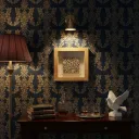 P21 Decorative Square Shadow Box Featuring Intricate Wood Block Stamp – Rustic Mango Wood Frame