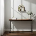 P6 Distressed Decorative Wall Display Shelf with Integrated Storage