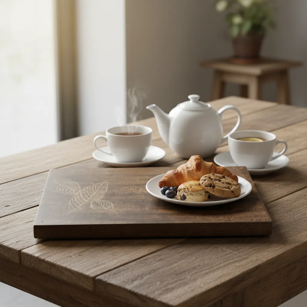 P4 Hand-Carved Artisanal Wood Wall Panel with Antique Distressed Finish and Floral Motifs