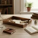 P3 Premium Embossed Paisley Metal Letter Tray – Decorative Desktop Organizer & Paper Holder