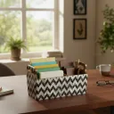 P4 Premium Metal Paisley Letter Tray – Decorative Embossed Desktop Paper Organizer