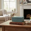 P11 Handcrafted Floral Wooden Tea & Keepsake Box – Two-Tier Stackable Storage