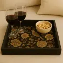 P39 Vintage Floral & Bird Decorative Tray