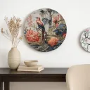 Whimsical Lemon Grove & Hummingbird Lustrous Enamel Wooden Wall Art