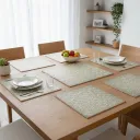 P8 Premium 6mm MDF Metal Embossed Placemat with Handcrafted Intricate Texture