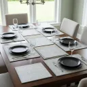 P10 Premium 6mm MDF Metal Embossed Placemat – Handcrafted Textured Table