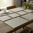 Premium 6mm MDF Metal Embossed Placemat – Handcrafted Textured Table
