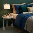 Multipurpose Decorative Bedside Stool – Handcrafted Floral Pattern Top Accent Table