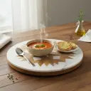 Decorative MDF Rotating Organizer | Stylish Table Centerpiece & Countertop Storage