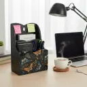 P26 "Enchanted Butterfly Wooden Desk Organizer"