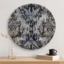 P30 Modern Ikat Abstract Decorative Wall Plate